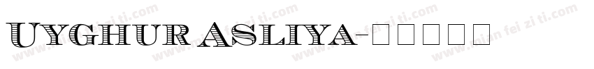 Uyghur Asliya字体转换